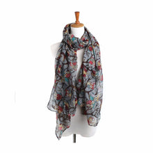 Women Ladies Owl Print Long Scarf Warm Wrap Shawl Fast Shipping J4U66