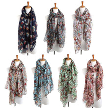 Women Ladies Owl Print Long Scarf Warm Wrap Shawl Fast Shipping J4U66