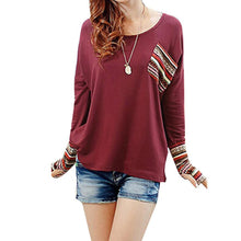 Women Loose Tops Long Sleeve Shirt Casual Blouse Plus Size Clothes Fast Shipping J4U66