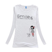 Fashion Brand Women T Shirt Casual Long Sleeve Rivet Clothing Round Neck Collar Tops Tees J4U66
