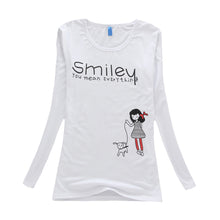 Fashion Brand Women T Shirt Casual Long Sleeve Rivet Clothing Round Neck Collar Tops Tees J4U66