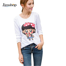 Fashion Brand Women T Shirt Casual Long Sleeve Rivet Clothing Round Neck Collar Tops Tees J4U66