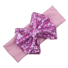 Fashion Elastic Children Baby Girls Headband Cute Sequins Bow Baby Girl Hair Accessories Fastshipping J4U66