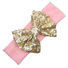 Fashion Elastic Children Baby Girls Headband Cute Sequins Bow Baby Girl Hair Accessories Fastshipping J4U66