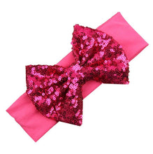 Fashion Elastic Children Baby Girls Headband Cute Sequins Bow Baby Girl Hair Accessories Fastshipping J4U66