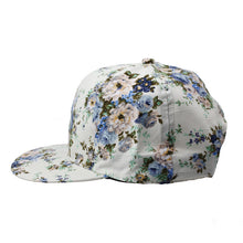Fashion Korean Flowers Women Floral Hip-Hop Hat Flat Adjustable Baseball Cap Tops Hats ing J4U66