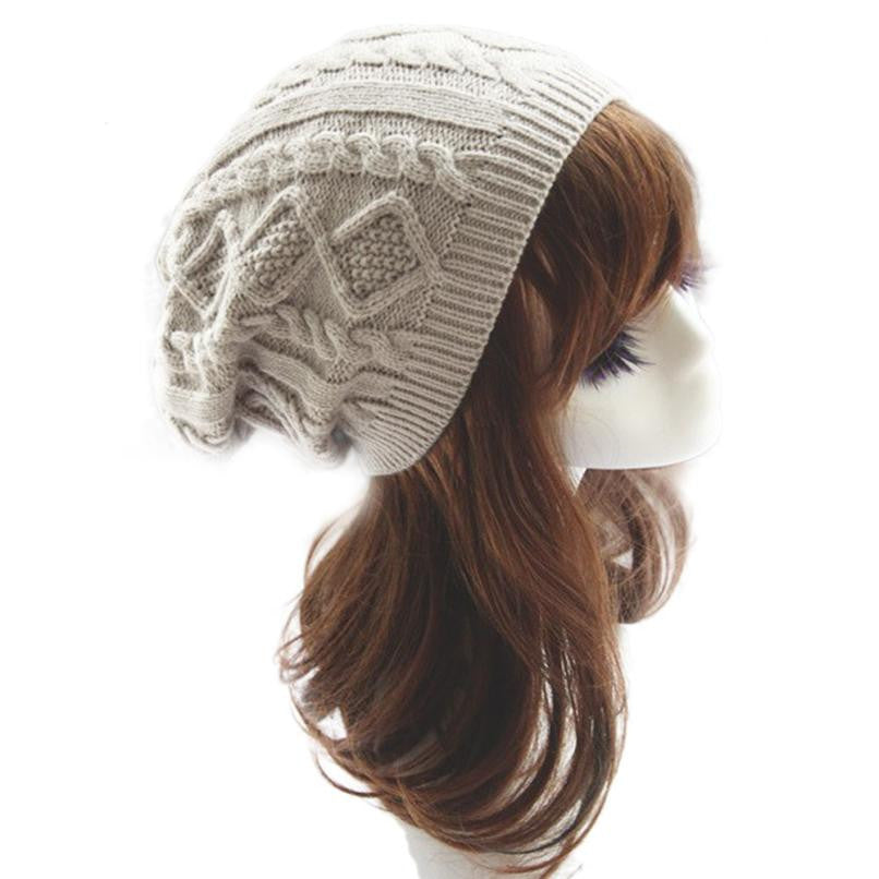 Fashion Style Unisex Women Men Warm Ski Knitted Crochet Baggy Beanie Hat Cap Beret 6 Colors J4U66