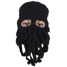 Fashion Unisex Warm Knitted Wool Ski Face Mask Hat Squid Cap Cthulhu Tentacles Beanie Hat J4U66