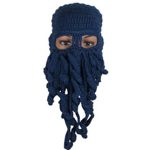 Fashion Unisex Warm Knitted Wool Ski Face Mask Hat Squid Cap Cthulhu Tentacles Beanie Hat J4U66