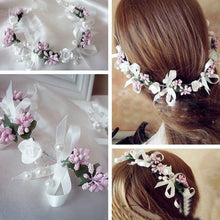Fashion Wedding Bridesmaid Boho Floral Flower Festival Forehead Headband Hair Garland J4U66