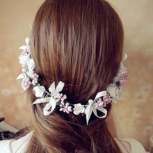 Fashion Wedding Bridesmaid Boho Floral Flower Festival Forehead Headband Hair Garland J4U66