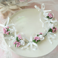 Fashion Wedding Bridesmaid Boho Floral Flower Festival Forehead Headband Hair Garland J4U66