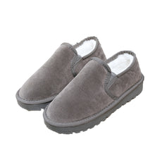 Fashion Women Boots Flat Ankle Fur Lined Warm Snow Breathable Shoes Lazy shoes Big Size 35-43 Drop Shipping J4U66