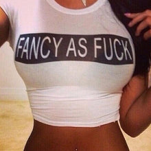 Fashion Women Letter Print Shirts Cotton Short Sleeve T Shirts Tops Slim Bodycon Harajuku Camisetas J4U66