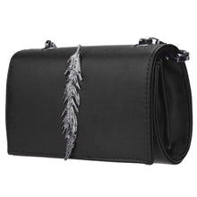 Luxury Women Girls Faux Leather Mini Small Shoulder Bag Leaf Decor Handbag Crossbody Messenger Bags J4U66