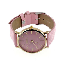Unisex Casual Fashion Hours Checkers Faux Leather Quartz Analog Wrist Watches&  J4U66