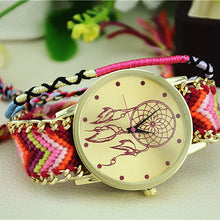 Women Dreamcatcher Friendship Watches Braid Dress Bracelet Watches J4U66