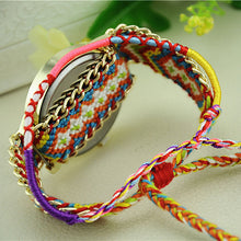 Women Dreamcatcher Friendship Watches Braid Dress Bracelet Watches J4U66