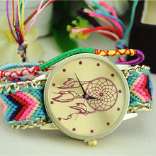 Women Dreamcatcher Friendship Watches Braid Dress Bracelet Watches J4U66