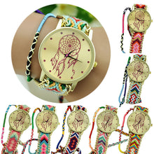 Women Dreamcatcher Friendship Watches Braid Dress Bracelet Watches J4U66