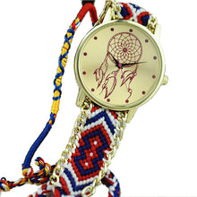 Women Dreamcatcher Friendship Watches Braid Dress Bracelet Watches J4U66