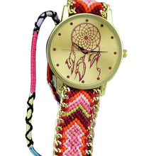 Women Dreamcatcher Friendship Watches Braid Dress Bracelet Watches J4U66