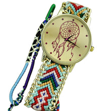 Women Dreamcatcher Friendship Watches Braid Dress Bracelet Watches J4U66