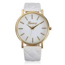 Women Fashion Casual Roman Leather Band Analog Quartz Wrist Watch Watches J4U66