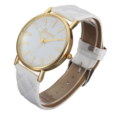 Women Fashion Casual Roman Leather Band Analog Quartz Wrist Watch Watches J4U66