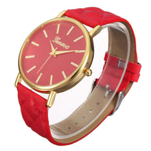 Women Fashion Casual Roman Leather Band Analog Quartz Wrist Watch Watches J4U66