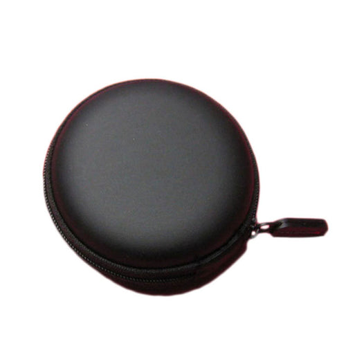 Colourful Portable Mini Round Hard Storage Case Bag for Earphone Headphone SD TF Cards Keys J4U66