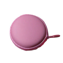Colourful Portable Mini Round Hard Storage Case Bag for Earphone Headphone SD TF Cards Keys J4U66