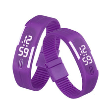 Women men Korean Popular Students Watch Mens Womens Rubber LED Date Sports Digital Bracelet Wrist Watch Gifts J4U66