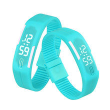 Women men Korean Popular Students Watch Mens Womens Rubber LED Date Sports Digital Bracelet Wrist Watch Gifts J4U66