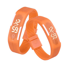 Women men Korean Popular Students Watch Mens Womens Rubber LED Date Sports Digital Bracelet Wrist Watch Gifts J4U66