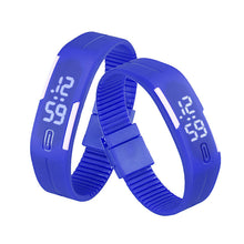 Women men Korean Popular Students Watch Mens Womens Rubber LED Date Sports Digital Bracelet Wrist Watch Gifts J4U66