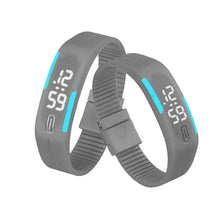 Women men Korean Popular Students Watch Mens Womens Rubber LED Date Sports Digital Bracelet Wrist Watch Gifts J4U66