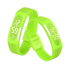 Women men Korean Popular Students Watch Mens Womens Rubber LED Date Sports Digital Bracelet Wrist Watch Gifts J4U66