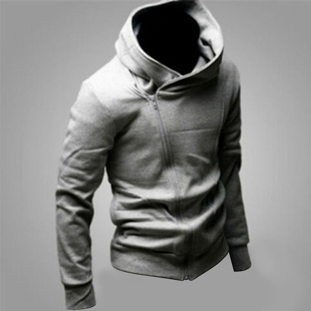 Men's Korean Slim Fit Sweater Hoodie Cardigan Jacket Coat Sweatshirt Fast Shipping J4U66