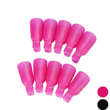 10pc Wearable Acrylic Plastic Nail Art Soak Off Cap Clip UV Gel Polish Remover Wrap Tool Fast Shipping J4U66