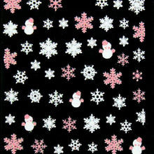 Xmas 3D Nail Art Stickers Decals Decorations Snowflake Bows Snowman Design DIY Decoration Xmas Gift J4U66