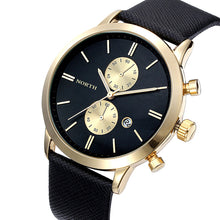 FashionFashion Men Casual Waterproof Date Leather Military Japan Watch Gift  J4U66