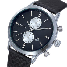 FashionFashion Men Casual Waterproof Date Leather Military Japan Watch Gift  J4U66
