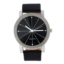 Fashion Luxury Men Quartz Dial Clock PU Leather Wrist Watch  J4U66