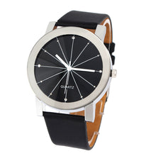 Fashion Luxury Men Quartz Dial Clock PU Leather Wrist Watch  J4U66