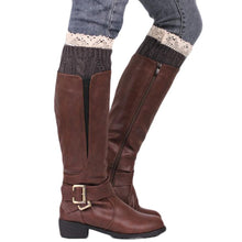 Knitting Socks Leg Warmers Boot Keep Warm Lace Short Socks  J4U66