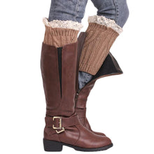 Knitting Socks Leg Warmers Boot Keep Warm Lace Short Socks  J4U66