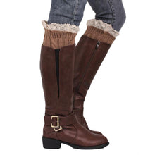 Knitting Socks Leg Warmers Boot Keep Warm Lace Short Socks  J4U66
