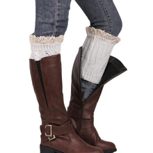 Knitting Socks Leg Warmers Boot Keep Warm Lace Short Socks  J4U66