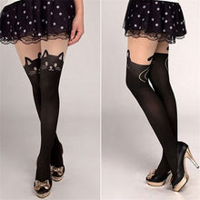 Women Cute Cat Tail Leggings Cartoon Sexy Sheer Pantyhose Fastshipping J4U66